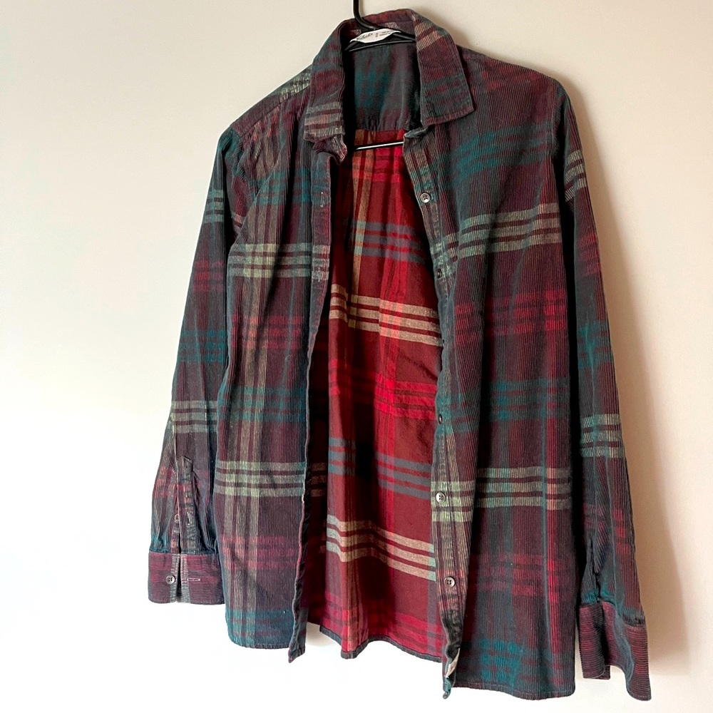 Wool rich button down